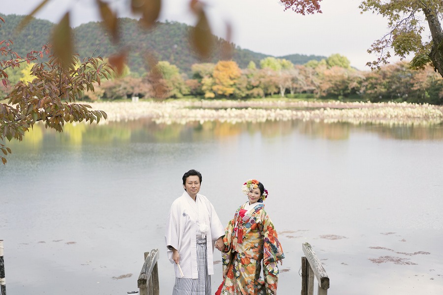大覚寺　大沢池11月中旬